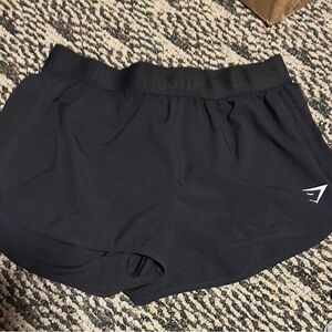 Gymshark Jet Black Women's Athletic Shorts